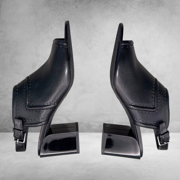 DONALD J. PLINER Penny Open Toed Slingback Mule - Women’s 10 Black - Picture 3 of 10